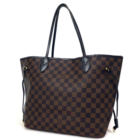 Auth Louis Vuitton Damier Neverfull Mm Bag #697L32 - Picture 2 of 7